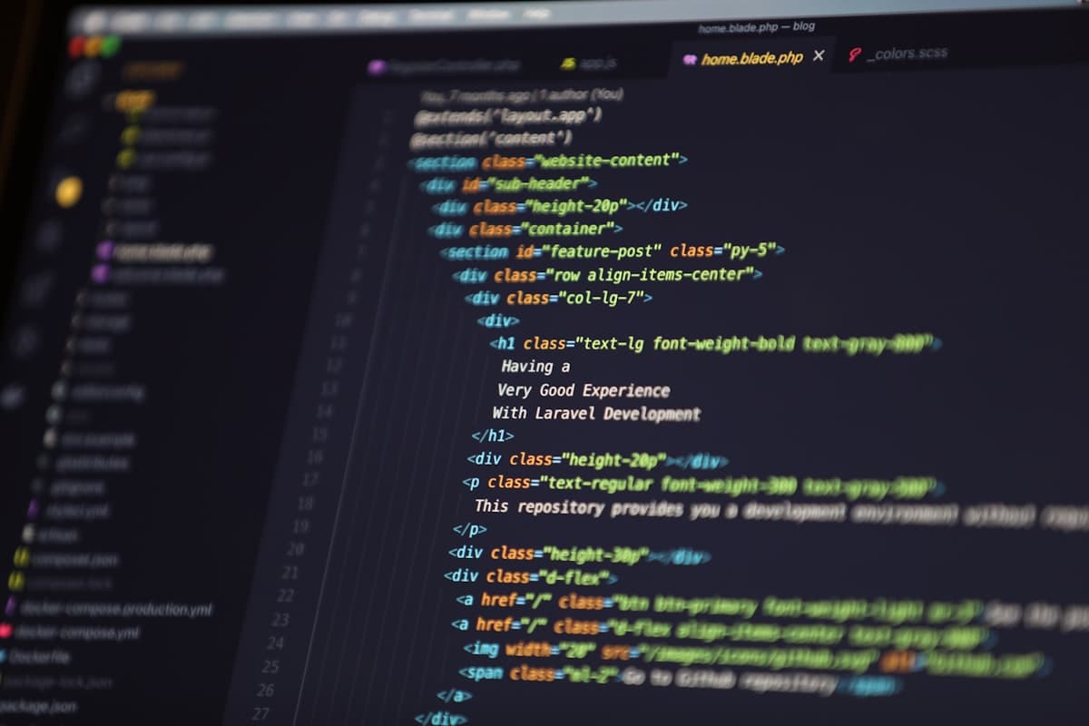Source code on a monitor screen representing AI-powered code editors