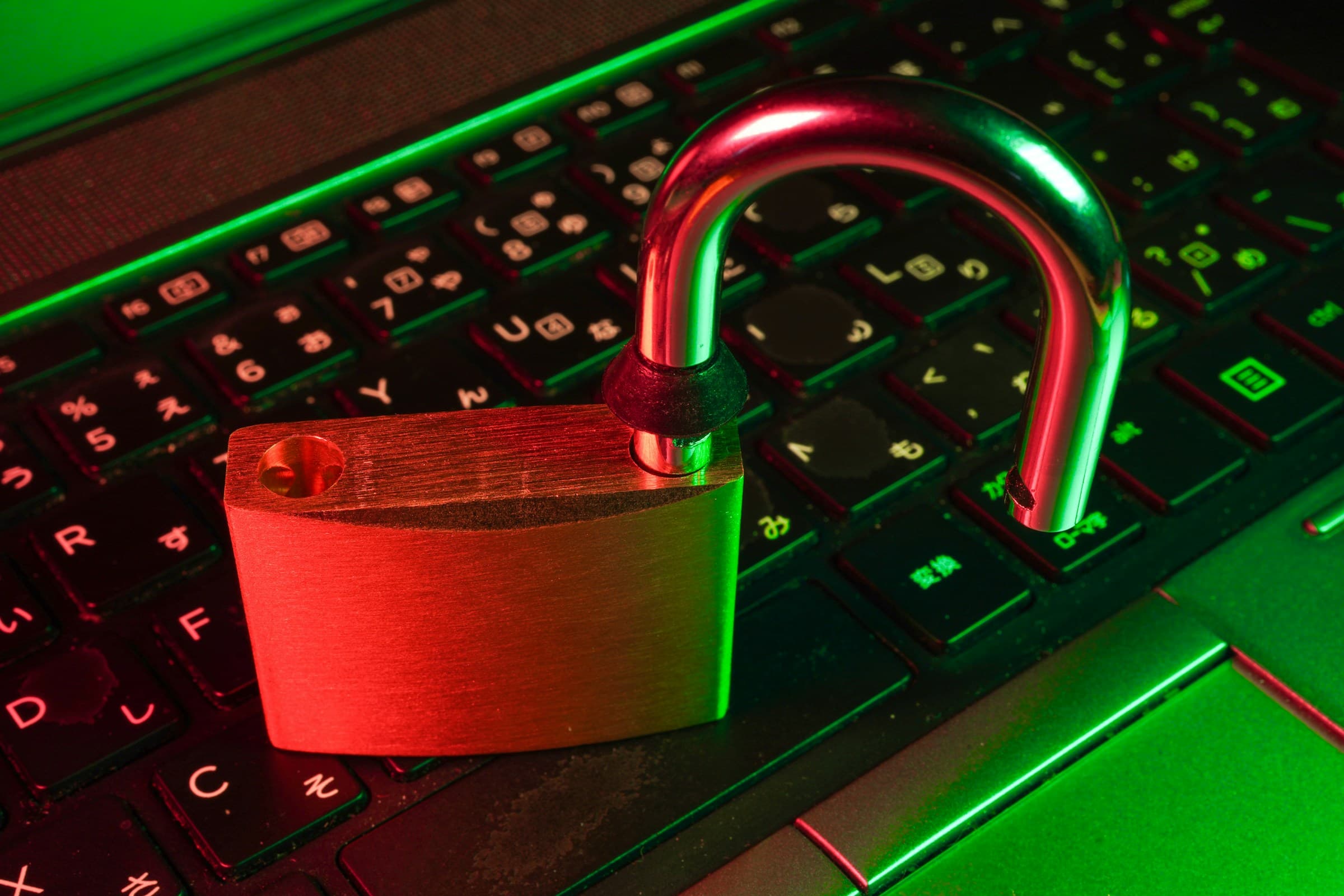Conceptual illustration of quantum qubits breaking RSA encryption with LDPC error correction codes